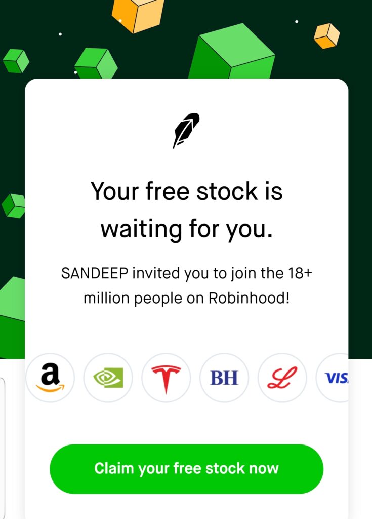 Pick Your Free Welcome Stock upto $200 by Signing
