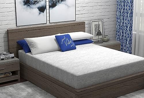 Vibe Heather Grey Gel Memory Foam Mattress, CertiPUR-US and Oeko-TEX Certifed Bed-in-a-Box in Ultra Small Package, 8-Inch, Twin Extra Long