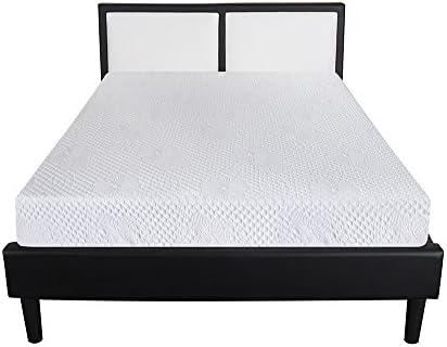 Olee Sleep Full Mattress, 8 Inch Gel Memory Foam Mattress, Gel Infused for Comfort and Pressure Relief, CertiPUR-US Certified, Bed-in-a-Box, Medium Firm, Full Size