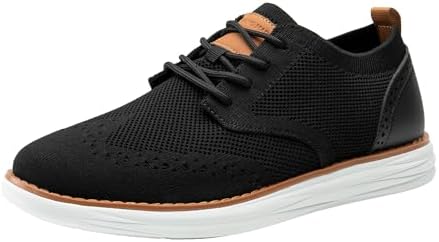 Bruno Marc Men's KnitFlex Craft Mesh Oxfords Sneakers Casual Dress Lace-Up Lightweight Walking Shoes