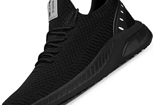 Feethit Mens Slip On Walking Shoes Blade Tennis Shoes Non Slip Running Shoes Lightweight Workout Shoes Breathable Mesh Fashion Sneakers