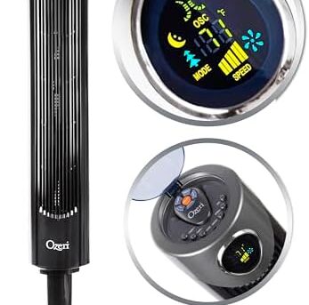 Ozeri Ultra 42” Oscillating Tower Fan with Noise Reduction Technology