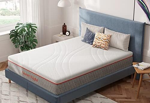 Sweetnight Full Bed Mattress, 10 Inch Full Memory Foam Mattress, Double Sides Flippable Full Size Mattress in a Box, Gel Infused and Perforated Foam for Comfy Sleep and Pressure Relief