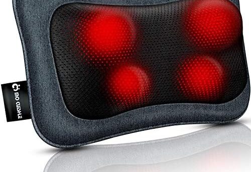 Mo Cuishle Back Massager with Heat, Shiatsu Back and Neck Massager, Electric Shoulder Massager, Kneading Massager Back, Relax Back Pain, Neck Pain, Massage Pillow for Back, Neck, Leg