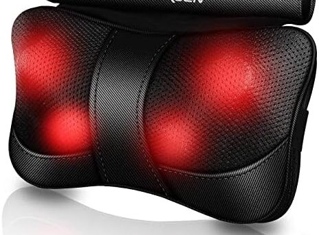 VIKTOR JURGEN Back Massager Kneading for Neck, Shoulder and Foot, Shiatsu Massage Pillow with Heat, Relaxation Gifts for Women/Men/Dad/Mom/Christmas/Mothers Day/Fathers Day/Valentine's Day