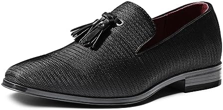 Bruno Marc Men's Loafers Dress Shoes Slip-on Formal Tassel Tuxedo Suit Shoes